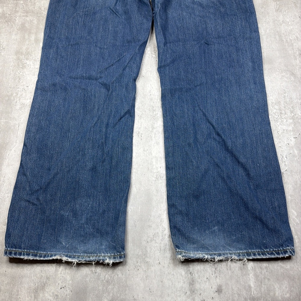 Lucky Brand Jeans Dungarees Straight Bootcut Men's Size 34x30 Zip Fly Denim USA - Picture 11 of 11